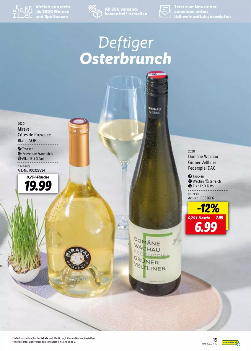 Aktueller Prospekt Lidl - Entkork Magazin - von 09.03 bis 24.04.2022 - strona 15 - produkty: elle, flasche, gutschein, ndk, spirituosen, Ti, versandkostenfrei, wein, weine