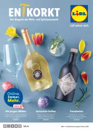 Gazetka promocyjna Lidl - Entkork Magazin - Gazetka - ważna od 24.04 do 24.04.2022 - strona 1 - produkty: cocktail, eis, gin, grill, gsw, mac, magazin, marinade, spirituosen, wein, weine, whisky, Wild