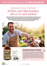 Gazetka promocyjna Lidl - Entkork Magazin - Gazetka - ważna od 24.04 do 24.04.2022 - strona 20 - produkty: asti, cocktail, drink, drinks, eier, eis, fanta, flasche, gin, grill, LG, mac, Meister, Rauch, saft, spirituosen, steak, tender, Ti, tisch, wein, whisky