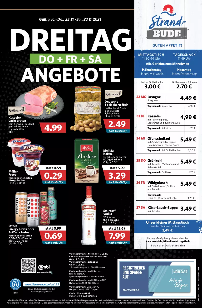 Aktueller Prospekt Combi - Prospekte - von 22.11 bis 27.11.2021 - strona 24