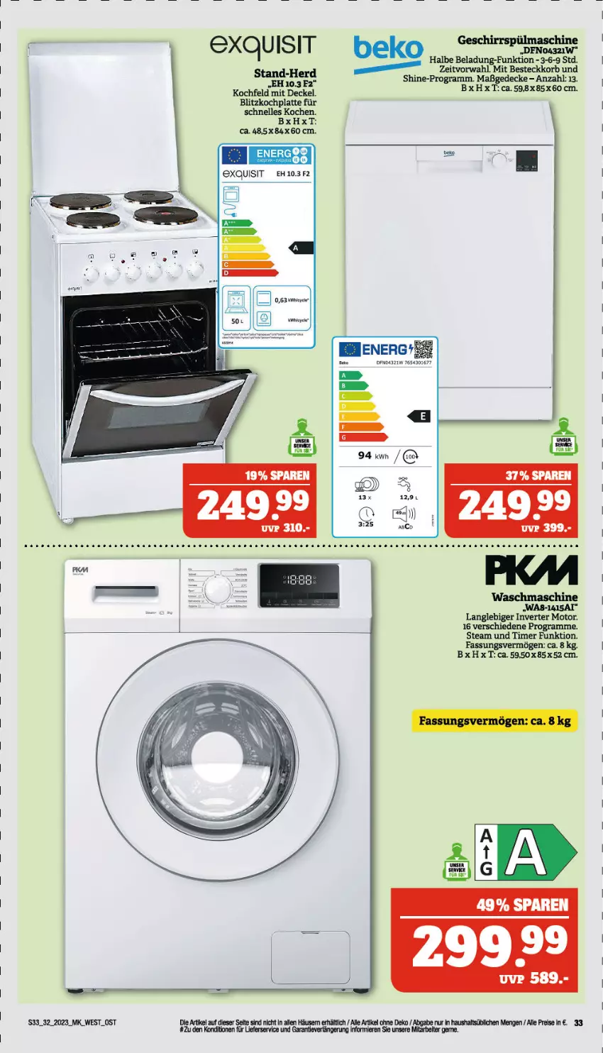 Aktueller Prospekt Marktkauf - Prospekt - von 06.08 bis 12.08.2023 - strona 33 - produkty: beko, decke, Deckel, elle, HP, kochfeld, latte, lieferservice, Ti, timer