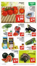 Gazetka promocyjna Marktkauf - Prospekt - Gazetka - ważna od 12.08 do 12.08.2023 - strona 7 - produkty: aubergine, auer, Becher, bio, deka, eis, fleisch, Frühkartoffeln, gin, kartoffel, kartoffeln, LG, melone, pflaume, pflaumen, reis, rispentomaten, sac, speisefrühkartoffeln, Ti, tomate, tomaten, wasser, wassermelone, zucchini