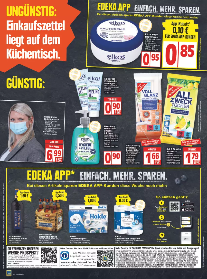 Aktueller Prospekt Edeka - Angebote der Woche - von 28.02 bis 05.03.2022 - strona 18 - produkty: angebot, angebote, arla, bier, Blüte, body, bügel, creme, deka, eis, elkos, elle, flasche, Gesichtsmaske, grand sud, küche, Küchen, küchentücher, LG, Liege, mandel, Maske, medizinprodukt, papier, Peeling, Rauch, reifen, Reinigung, reis, rel, Seife, störtebeker, tee, telefon, Ti, tisch, top-preis, tücher, uhr, wein, weine, Wild