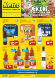 Gazetka promocyjna Netto Marken-Discount - Getränkemarkt in deiner Nähe - Gazetka - ważna od 15.10 do 15.10.2022 - strona 1 - produkty: Alwa, angebot, angebote, bestpreis, bio, discount, eis, flasche, gerolsteine, gerolsteiner, getränk, getränke, glasflasche, Hohes C, Holz, LG, limo, limonade, limonaden, marken-discount, mineralwasser, ndk, orange, reis, Sprudel, steiner, Three Sixty, Ti, versandkostenfrei, vodka, wasser, zitrone, ZTE
