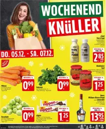 Gazetka promocyjna Edeka - Prospekte - Gazetka - ważna od 07.12 do 07.12.2024 - strona 28 - produkty: beutel, Birnen, eis, feldsalat, flasche, gin, händlmaier, limo, mac, möhren, nippon, reis, rosen, Rosenkohl, salat, schoko, schokolade, senf, Ti, Weißwurst, wurst