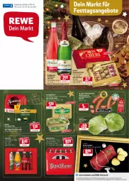 Gazetka promocyjna Rewe - Diese Woche im Angebot! - Gazetka - ważna od 18.12 do 18.12.2021 - strona 1 - produkty: angebot, angebote, Becher, butter, coca-cola, cola, ecco, eis, eisbergsalat, , ferrero, frucht, fruchtsecco, hausmarke, irische butter, jacobs, kerrygold, kerrygold extra, könig pilsener, Mett, mettwurst, Mon Chéri, oder jacobs, pils, pilsener, rewe hausmarke, rind, rinder, Rinderroulade, rinderrouladen, rotkäppchen, rouladen, saft, salat, schinken, sekt, senseo, senseo pads, Ti, wurst