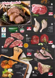 Gazetka promocyjna Rewe - Diese Woche im Angebot! - Gazetka - ważna od 18.12 do 18.12.2021 - strona 4 - produkty: braten, dell, eis, elle, ente, Entenschenkel, , fisch, fleisch, gewürz, gewürzsalz, gin, grill, grillhähnchen, henkel, Kaninchenschenkel, kotelett, lamm, lammkeule, nackenkoteletts, nuss, Ofen, pfanne, saft, salz, schenkel, schinken, schwein, Spezi, Ti, und pfanne, wein