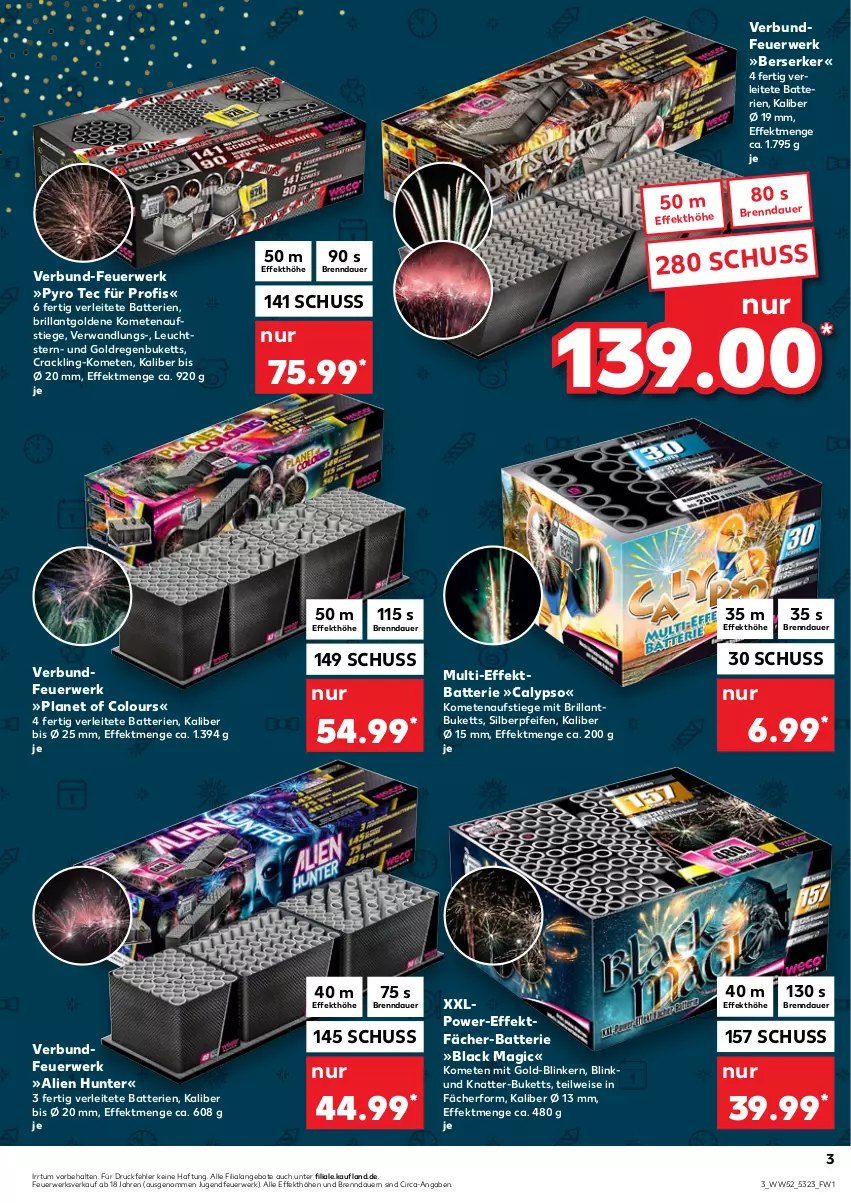 Aktueller Prospekt Kaufland - von 29.12 bis 31.12.2022 - strona 3 - produkty: angebot, angebote, auer, batterie, batterien, eis, Jugendfeuerwerk, lack, rwe, Ti