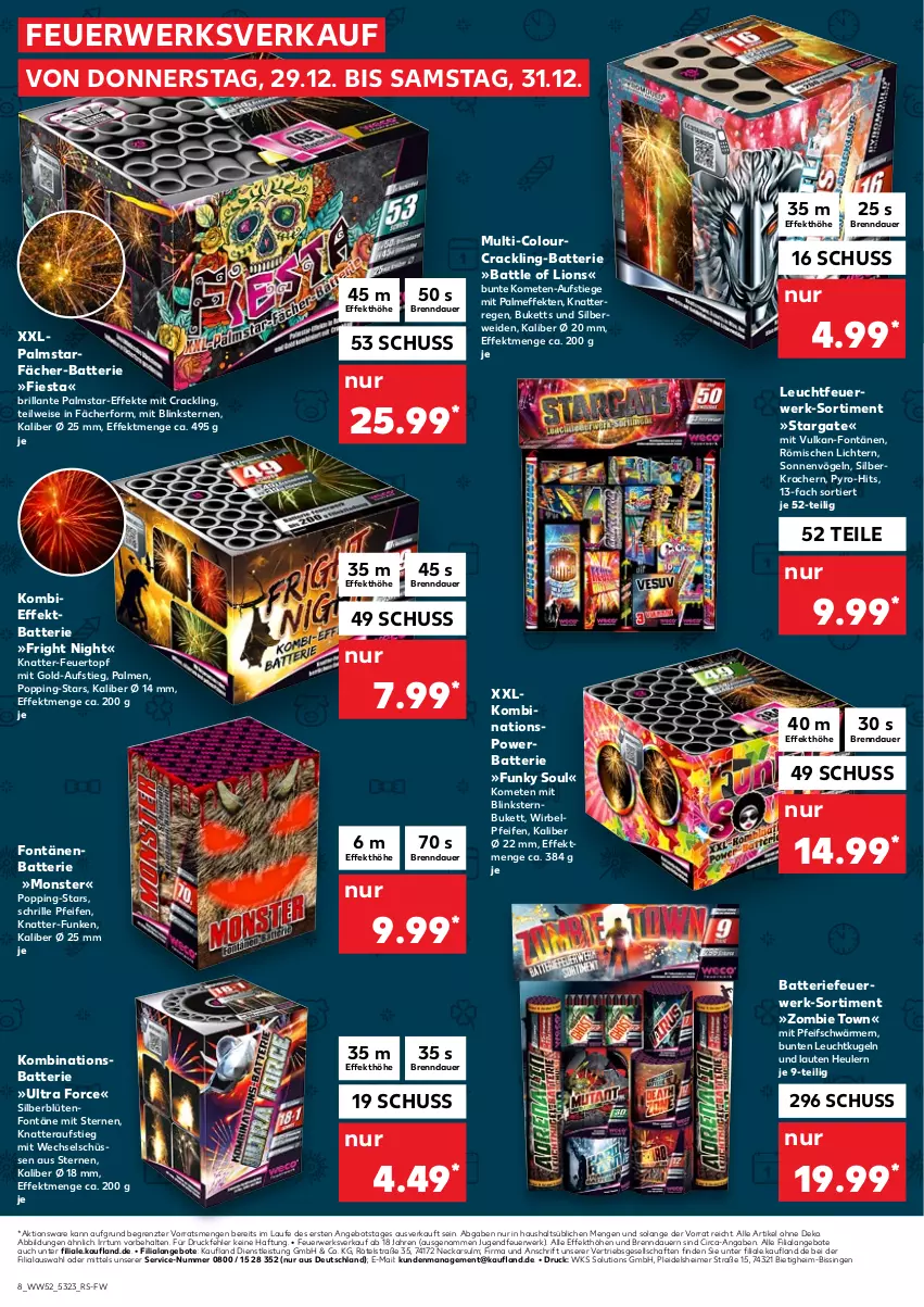 Aktueller Prospekt Kaufland - von 29.12 bis 31.12.2022 - strona 8 - produkty: angebot, angebote, auer, batterie, Blüte, eimer, eis, Heu, Jugendfeuerwerk, kracher, Kugel, Leuchtfeuerwerk, lion, monster, Popp, rwe, Ti, topf, ZTE