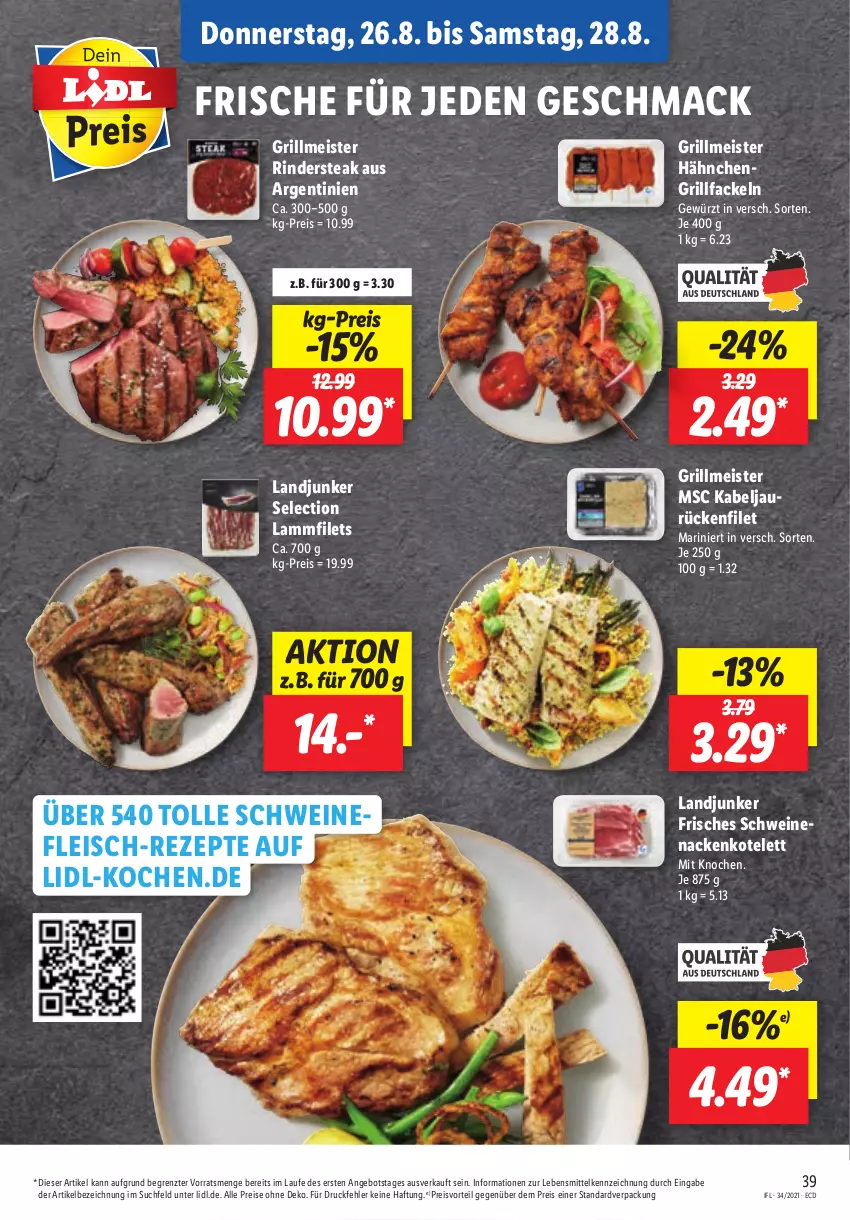 Aktueller Prospekt Lidl - Aktionsprospekt - von 23.08 bis 28.08.2021 - strona 39