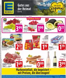 Gazetka promocyjna Edeka - Prospekte - Gazetka - ważna od 06.09 do 06.09.2025 - strona 3 - produkty: avocado, beere, beeren, beutel, braten, chips, crunchips, deka, eis, flasche, freixenet, gulasch, himbeer, himbeere, himbeeren, jungbullen, knoppers, lorenz, nuss, reis, rel, rouladen, schnitten, tafeltrauben, Ti, trauben, wiener, wiener würstchen, würstchen