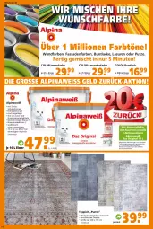 Gazetka promocyjna  - Prospekt für Globus Baumarkt  Achern - Gazetka - ważna od 22.10 do 22.10.2022 - strona 16 - produkty: alpina, Alpinaweiß, brie, coupon, decke, Deckel, eimer, eis, fassadenfarbe, gin, Heu, innenfarbe, kraft, lack, Lacke, lion, Spritzschutz, teppich, Ti