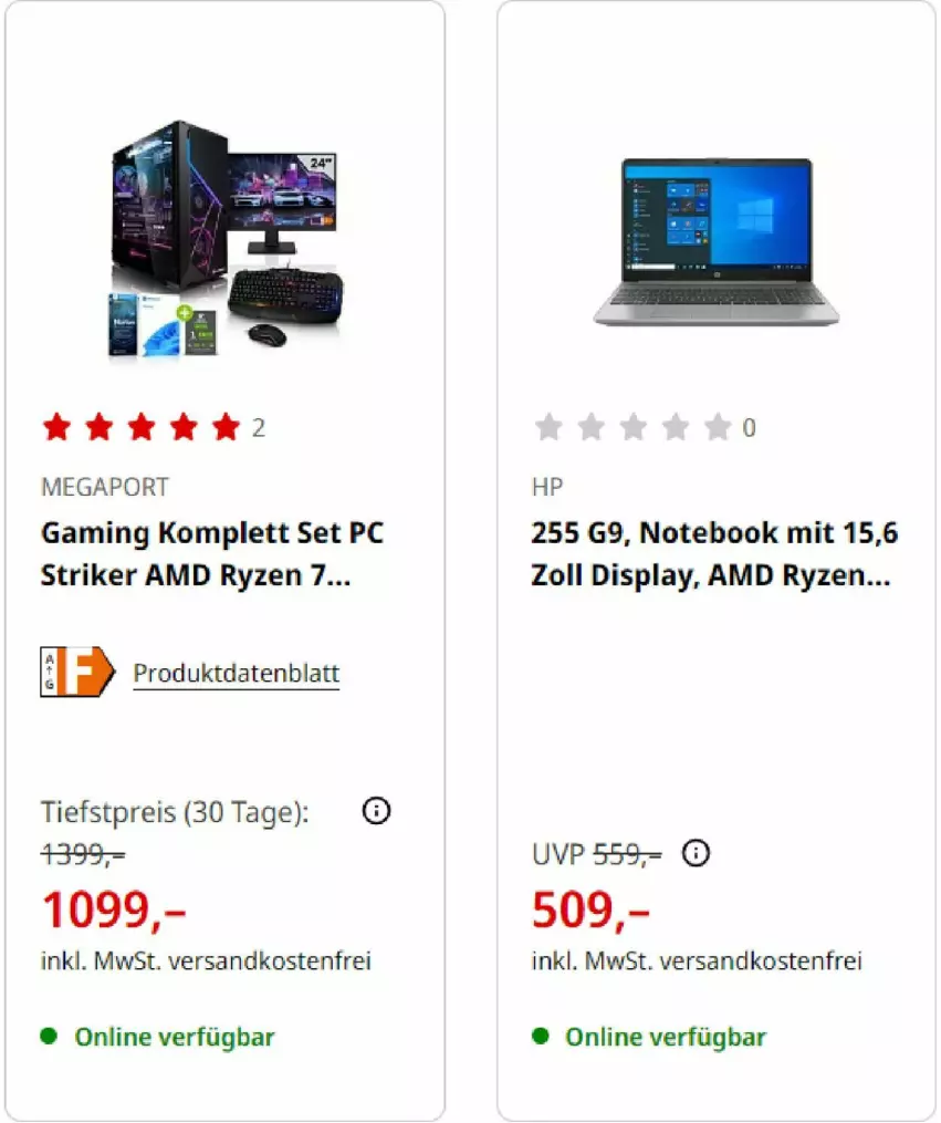 Aktueller Prospekt Media Markt - Prospekte - von 01.08 bis 31.08.2023 - strona 2 - produkty: eis, HP, ndk, notebook, reis, ryzen, Ti, versandkostenfrei