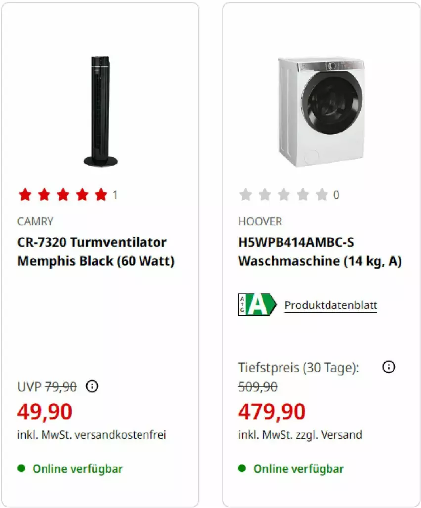 Aktueller Prospekt Media Markt - Prospekte - von 01.08 bis 31.08.2023 - strona 3 - produkty: eis, hoover, lack, ndk, reis, Ti, turmventilator, ventilator, versandkostenfrei, waschmaschine