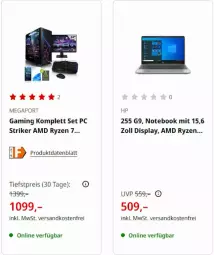 Gazetka promocyjna Media Markt - Prospekte - Gazetka - ważna od 31.08 do 31.08.2023 - strona 2 - produkty: eis, HP, ndk, notebook, reis, ryzen, Ti, versandkostenfrei