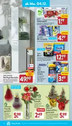 Gazetka promocyjna Aldi Nord - Von Montag - Gazetka - ważna od 09.12 do 09.12.2023 - strona 12 - produkty: Bad, beutel, Blüte, Brei, Cap, eis, elle, Finish, flasche, gin, klarspüler, kulturtopf, latte, papier, pflanze, regal, reis, Ria, spülmaschinen, teller, Ti, tiefpreis, toilettenpapier, topf, Vase, wasser, wc frisch, ZTE, zucker