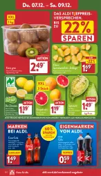 Gazetka promocyjna Aldi Nord - Von Montag - Gazetka - ważna od 09.12 do 09.12.2023 - strona 30 - produkty: aldi, angebot, angebote, bio, bio-zitronen, coca-cola, cola, eis, erfrischungsgetränk, flasche, getränk, kartoffel, kartoffeln, kiwi, leine, LG, reis, Schal, Schale, spitzkohl, Ti, tiefpreis, trolli, zitrone, zitronen, zucker