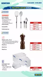 Gazetka promocyjna Metro - Wochen-Angebote - Gazetka - ważna od 17.05 do 17.05.2025 - strona 21 - produkty: angebot, aufbewahrungsbox, decke, Deckel, edelstahl, Holz, HP, knoblauch, Knoblauchpresse, küche, Küchen, Küchenhelfer, LG, Löffel, Metro, pfanne, pfannen, Pfannenwender, pfeffer, Pfeffermühle, spülmaschinen, Ti