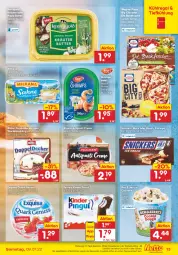 Gazetka promocyjna Netto Marken-Discount - Filial-Angebote - Gazetka - ważna od 09.07 do 09.07.2022 - strona 13 - produkty: angebot, antipasti, asti, bestpreis, bounty, butter, creme, decke, eis, eiscreme, Eisriegel, exquisa, ferrero, kerrygold, Kinder, kinder pingui, kräuter, kühlregal, mars, milka, milkana, Müller, nuss, pasta, pingui, pizza, pudding, quark, quark genus, quark genuss, regal, reis, riegel, salat, snickers, Ti, wagner, ZTE