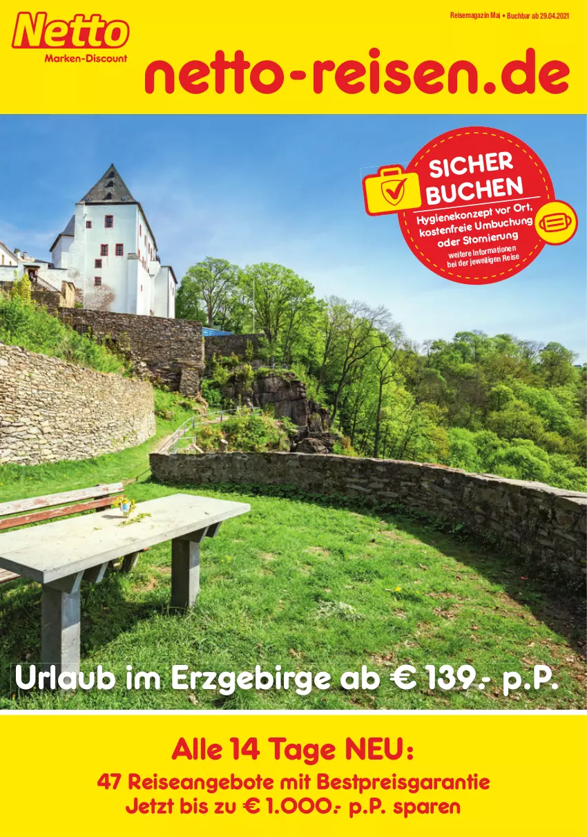 Aktueller Prospekt Netto Marken-Discount - Reisemagazin Mai - von 01.06 bis 30.06.2021 - strona 1