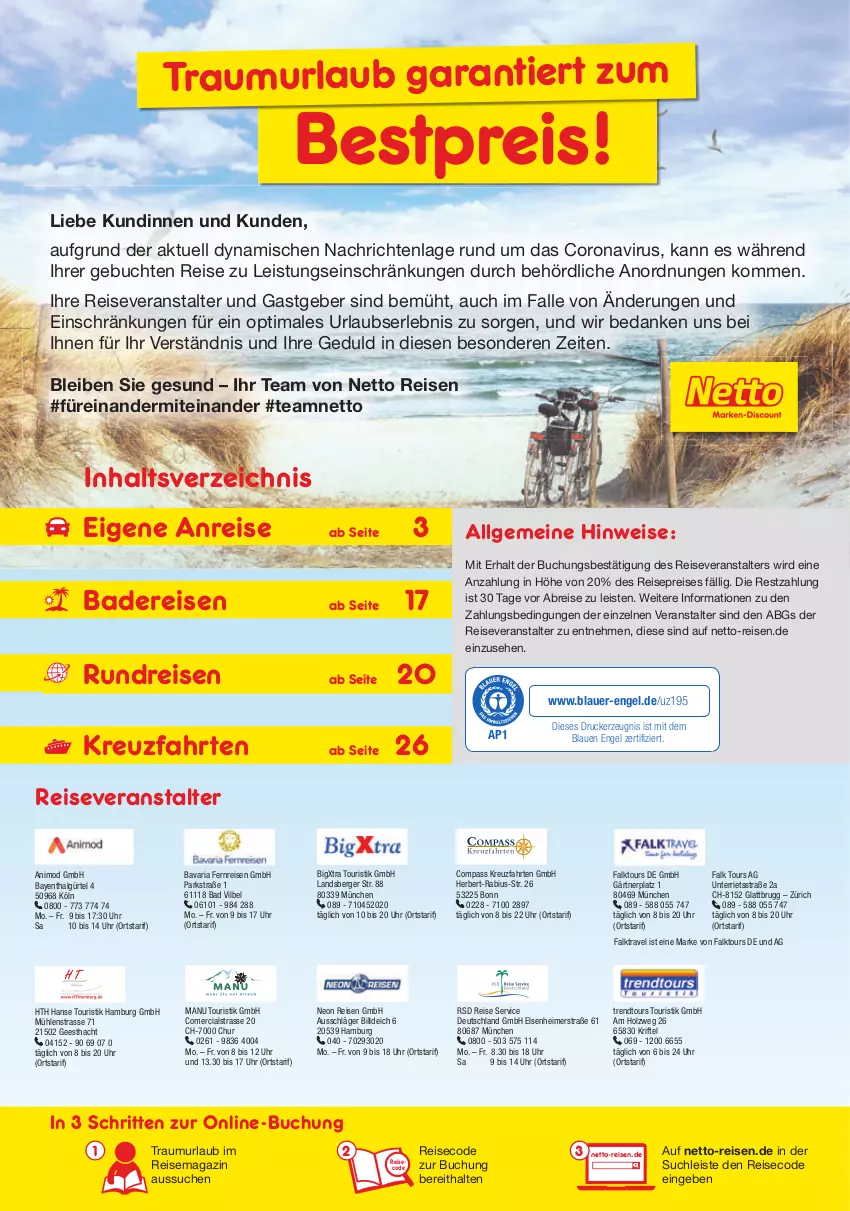 Aktueller Prospekt Netto Marken-Discount - Reisemagazin Mai - von 01.06 bis 30.06.2021 - strona 2