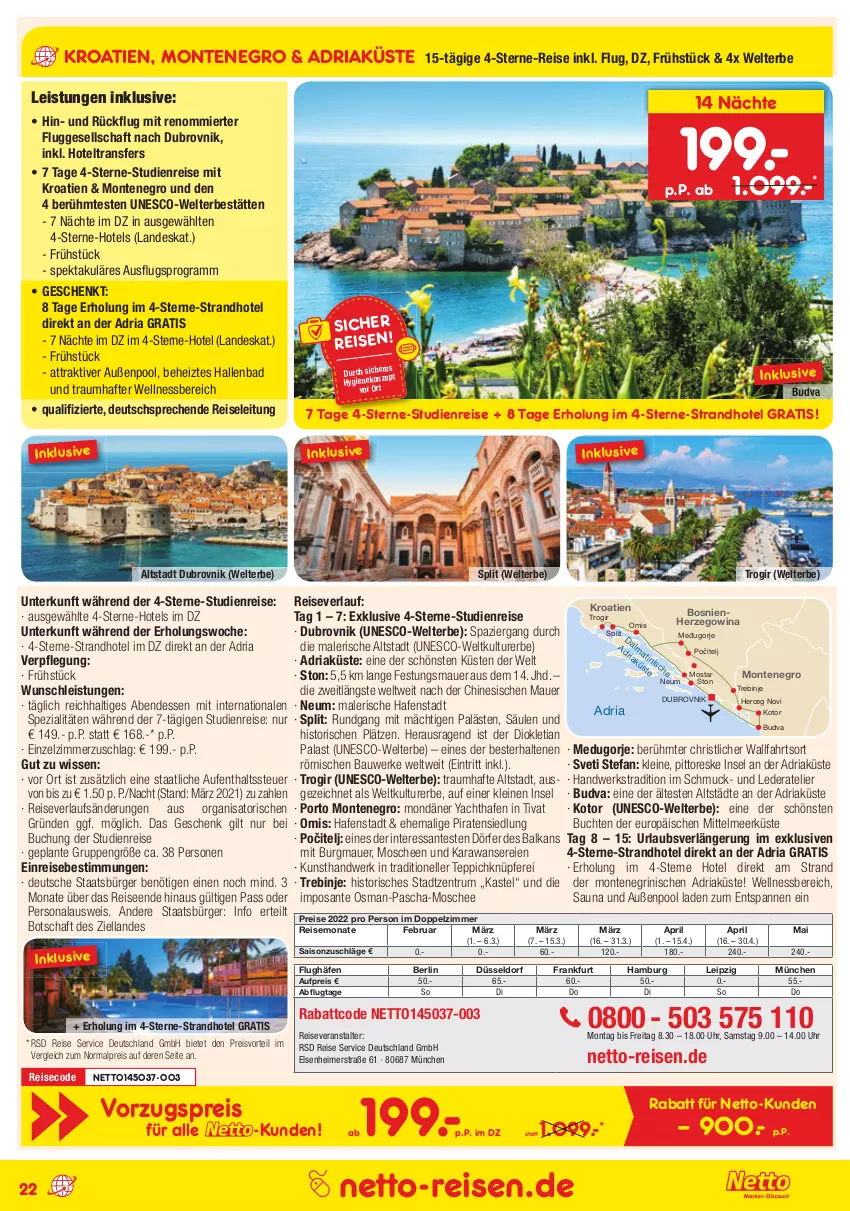 Aktueller Prospekt Netto Marken-Discount - Reisemagazin Mai - von 01.06 bis 30.06.2021 - strona 22