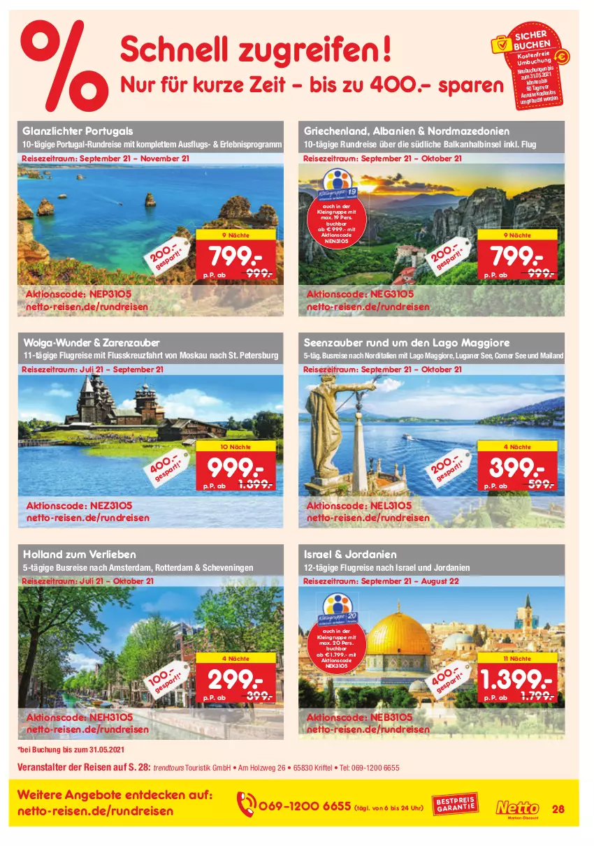 Aktueller Prospekt Netto Marken-Discount - Reisemagazin Mai - von 01.06 bis 30.06.2021 - strona 28