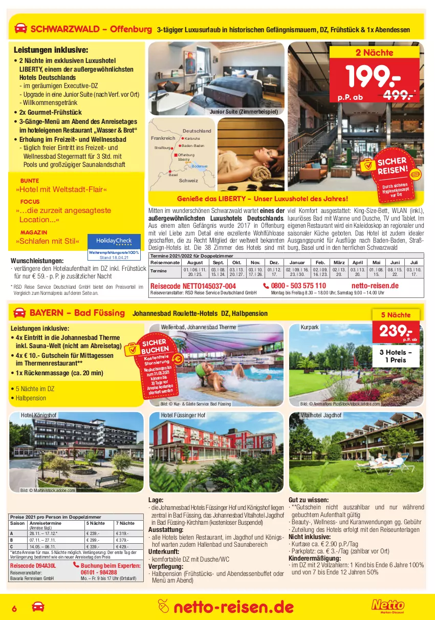 Aktueller Prospekt Netto Marken-Discount - Reisemagazin Mai - von 01.06 bis 30.06.2021 - strona 6