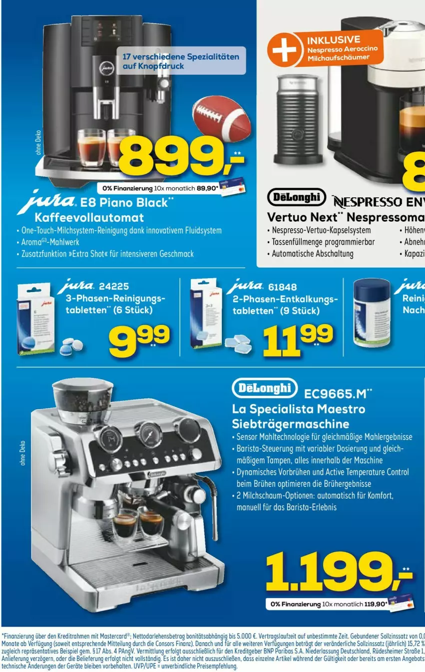 Aktueller Prospekt Euronics - Prospekte - von 08.02 bis 15.02.2023 - strona 13 - produkty: auto, cin, espresso, nespresso, Schal, senf, Spezi, tasse, Ti, tisch