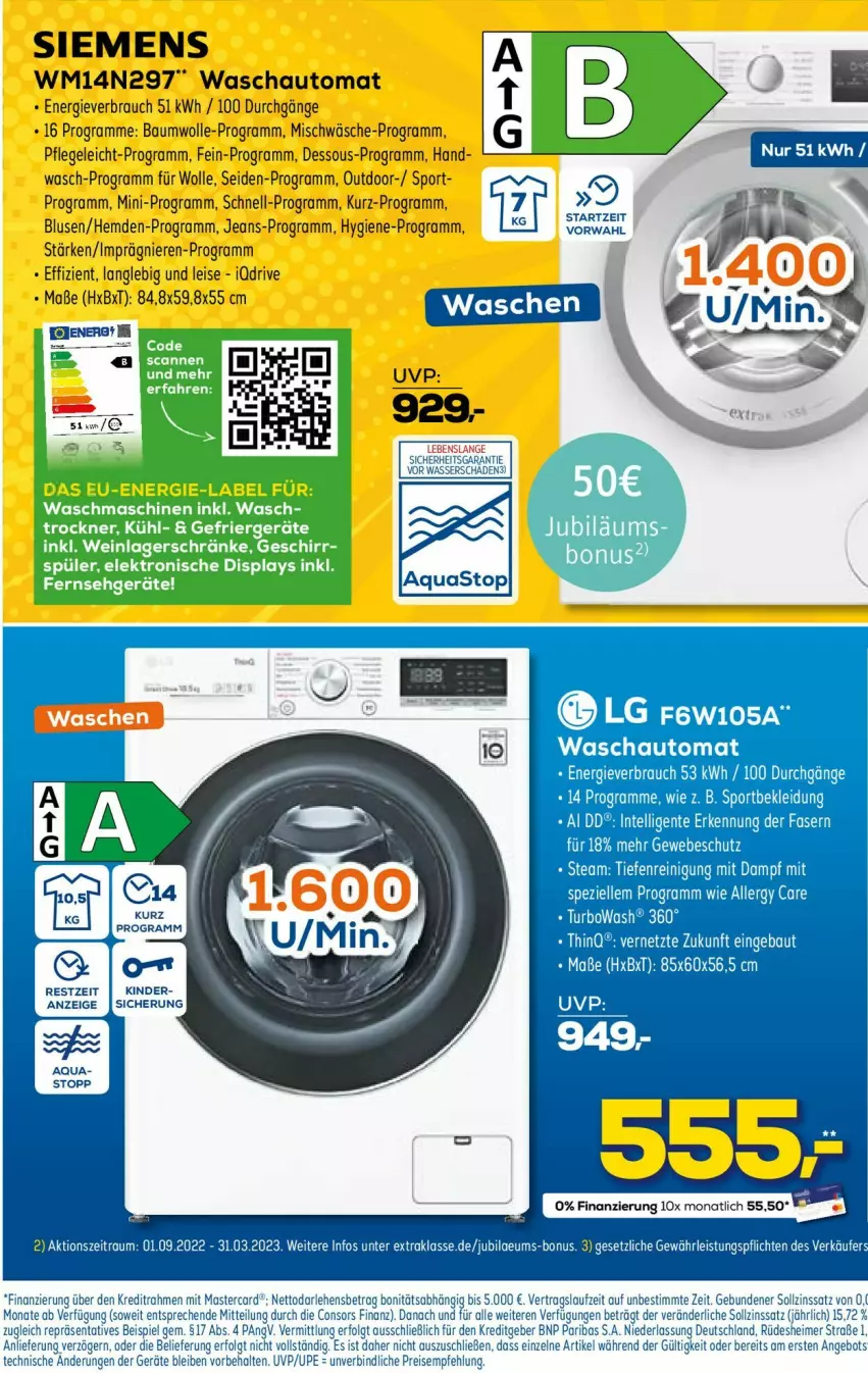 Aktueller Prospekt Euronics - Prospekte - von 08.02 bis 15.02.2023 - strona 17 - produkty: aqua, eier, Elektro, lays, Trockner, waschmaschine, waschmaschinen