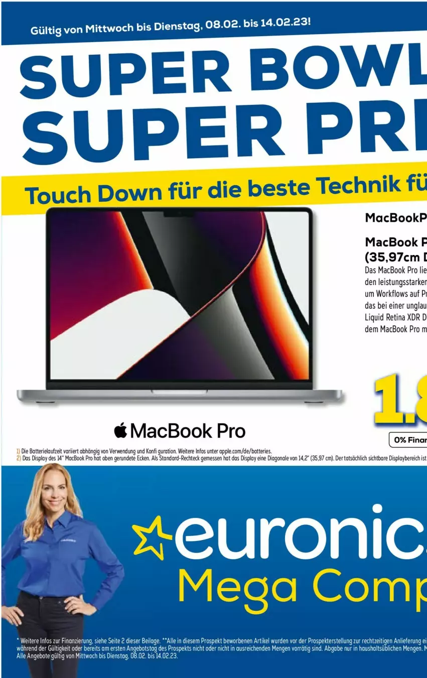 Aktueller Prospekt Euronics - Prospekte - von 08.02 bis 15.02.2023 - strona 31 - produkty: angebot, angebote, Apple, batterie, eis, ente, mac, macbook, macbook pro, rwe, Ti