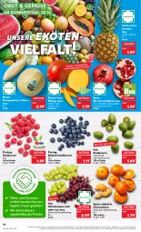 Gazetka promocyjna Kaufland - Gazetka - ważna od 26.10 do 26.10.2022 - strona 16 - produkty: ananas, angebot, apfel, beere, beeren, bio, clementinen, erde, früchte, grana, granatapfel, heidelbeere, heidelbeeren, himbeer, himbeere, himbeeren, honig, honigmelone, kiwi, mango, melone, obst, Rana, Schal, Schale, tafeltrauben, Ti, tisch, trauben, trolli, und gemüse, ZTE