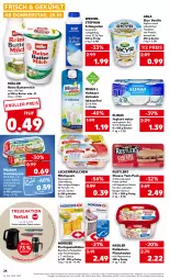 Gazetka promocyjna Kaufland - Gazetka - ważna od 26.10 do 26.10.2022 - strona 24 - produkty: angebot, arla, arla skyr, backfisch, Becher, burger, butter, buttermilch, dell, eis, elinas, elinas joghurt, elle, filet, fisch, Fischspezialitäten, fleisch, fleischsalat, gewürz, gewürzquark, grill, joghur, joghurt, joghurt nach, leckermäulchen, matjes, Matjesfilet, mayonnaise, milch, milram, Müller, nadler, natur, Nordsee, nuss, quark, reine buttermilch, reis, salat, sauce, schlagrahm, Skyr, speisequark, Spezi, Ti, vanille, vollmilch, weihenstephan, Yo, ZTE