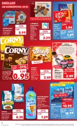 Gazetka promocyjna Kaufland - Gazetka - ważna od 26.10 do 26.10.2022 - strona 4 - produkty: Amber, angebot, beutel, caramel, corny, creme, eier, filet, filets, Finish, fisch, flasche, gebäckmischung, haselnuss, hering, Herings, heringsfilets, kakao, katzennahrung, kaugummi, kitkat, Kuschelweich, lambertz, LG, lion, mac, mint, nestlé, Nougatcreme, nuss, purina, riegel, ring, schoko, schokolade, Schwartau, smarties, spülmaschinen, spülmaschinentabs, storck, Ti, toffifee, weichspüler, WICK, ZTE, zucker