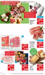 Gazetka promocyjna Kaufland - Gazetka - ważna od 26.10 do 26.10.2022 - strona 8 - produkty: ACC, angebot, backwaren, beef, brot, Carpaccio, chia, chianti, ciabatta, eis, elle, frische backwaren, gin, kochschinken, mac, montorsi, natur, nuss, olive, oliven, olivenöl, olivenöl extra, parmigiano, parmigiano reggiano, prosciutto, Prosciutto di Parma, reggiano, rezept, rohschinken, salami, sauce, schinken, senf, Spezi, Ti, tisch, Trüffel, vorspeise, walnuss, Weizenbrot, ZTE