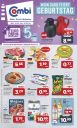 Gazetka promocyjna Combi - Prospekte - Gazetka - ważna od 19.10 do 19.10.2024 - strona 1 - produkty: angebot, angebote, arla, arla buko, Becher, beutel, Buko, eier, eis, elle, flammkuchen, flasche, frico, frischkäse, funny-frisch, gouda, gouda jung, holländischer schnittkäse, isolierkanne, Käse, krombache, krombacher, kuchen, lamm, lillet, Ofen, pizza, reis, saft, schnittkäse, schwein, Spezi, steinofen, tafeläpfel, teller, Ti, wagner, wein, wurst, ZTE