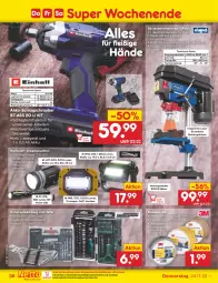 Gazetka promocyjna Netto Marken-Discount - Filial-Angebote - Gazetka - ważna od 26.11 do 26.11.2022 - strona 36 - produkty: akku, Arbeitsleuchte, Bau, Beba, eis, elle, gabel, Holz, ladegerät, Lampe, Leuchte, leuchten, ndk, Packband, reis, ring, Ringschlüsselsatz, Ti, tisch, werkzeug