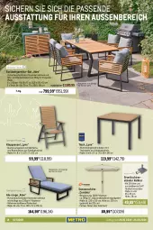 Gazetka promocyjna Metro - Grill & Outdoor - Gazetka - ważna od 26.06 do 26.06.2024 - strona 14 - produkty: aluminiumgestell, Bau, elle, ente, esstisch, garnitur, Garten, Holz, HP, kissen, klappsessel, lamm, latte, LG, Liege, Metro, natur, Rückenkissen, rückenlehne, schirmständer, sessel, Sofa, sonnenschirm, teppich, Ti, tisch, tischplatte, topf, wasser