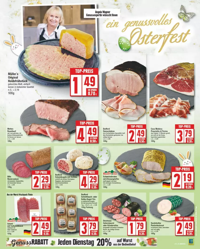 Aktueller Prospekt Edeka - Prospekte - von 25.03 bis 30.03.2024 - strona 5 - produkty: Kugel, schnittlauch, wurst