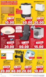 Gazetka promocyjna Kaufland - Extra-Angebote - Gazetka - ważna od 10.04 do 10.04.2024 - strona 4 - produkty: akku, angebot, angebote, auto, Bad, bambus, batterie, decke, deckenleuchte, fernbedienung, isana, küche, Küchen, Küchenwaage, lautsprecher, LED Deckenleuchte, Leuchte, Massagesitzauflage, medisana, sana, schneidebrett, Sitzauflage, Sprudel, tefal, Ti, timer, toast, toaster, Waage, wandhalterung, wasser, weck, ZTE