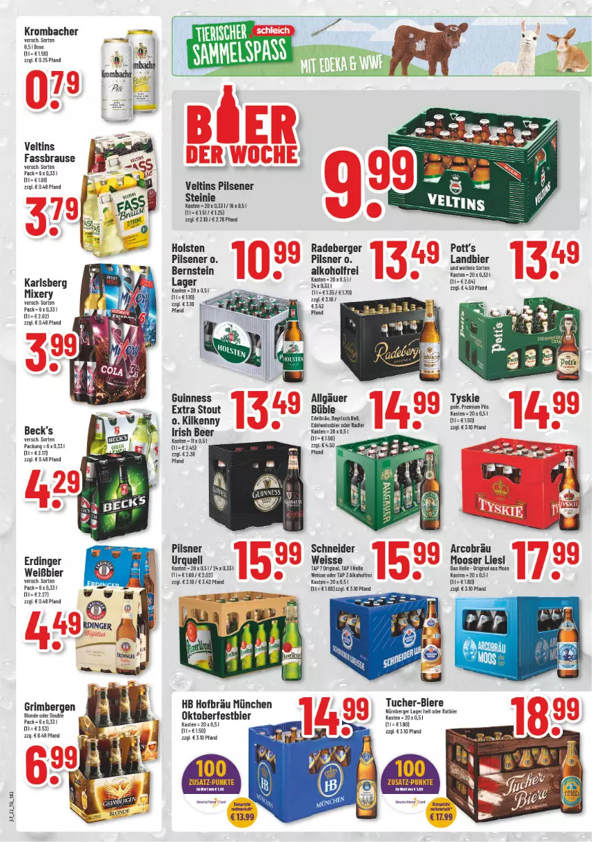 Aktueller Prospekt Trinkgut - von 12.09 bis 17.09.2022 - strona 2 - produkty: alkohol, beck's, Berger, bier, Biere, brause, Edelweiss, eis, elle, erdinger, fassbrause, gin, Guinness, holsten, karlsberg, Kilkenny, krombache, krombacher, LG, Mixer, mixery, oder radler, pils, pilsener, pilsner, radeberger, radler, Ti, tuc, Tucher, tyskie, veltins, veltins pilsener, weissbier