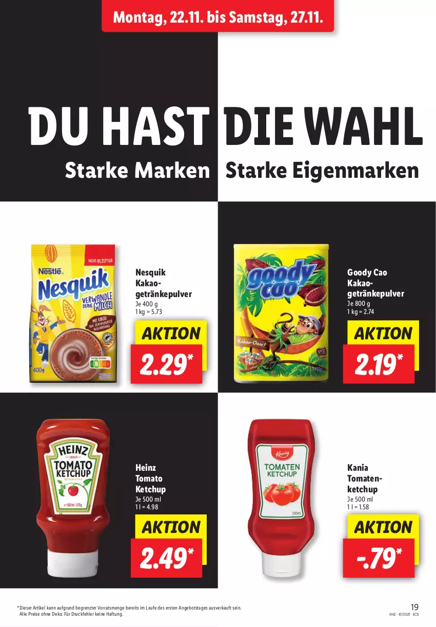 Aktueller Prospekt Lidl - Aktionsprospekt - von 22.11 bis 27.11.2021 - strona 19