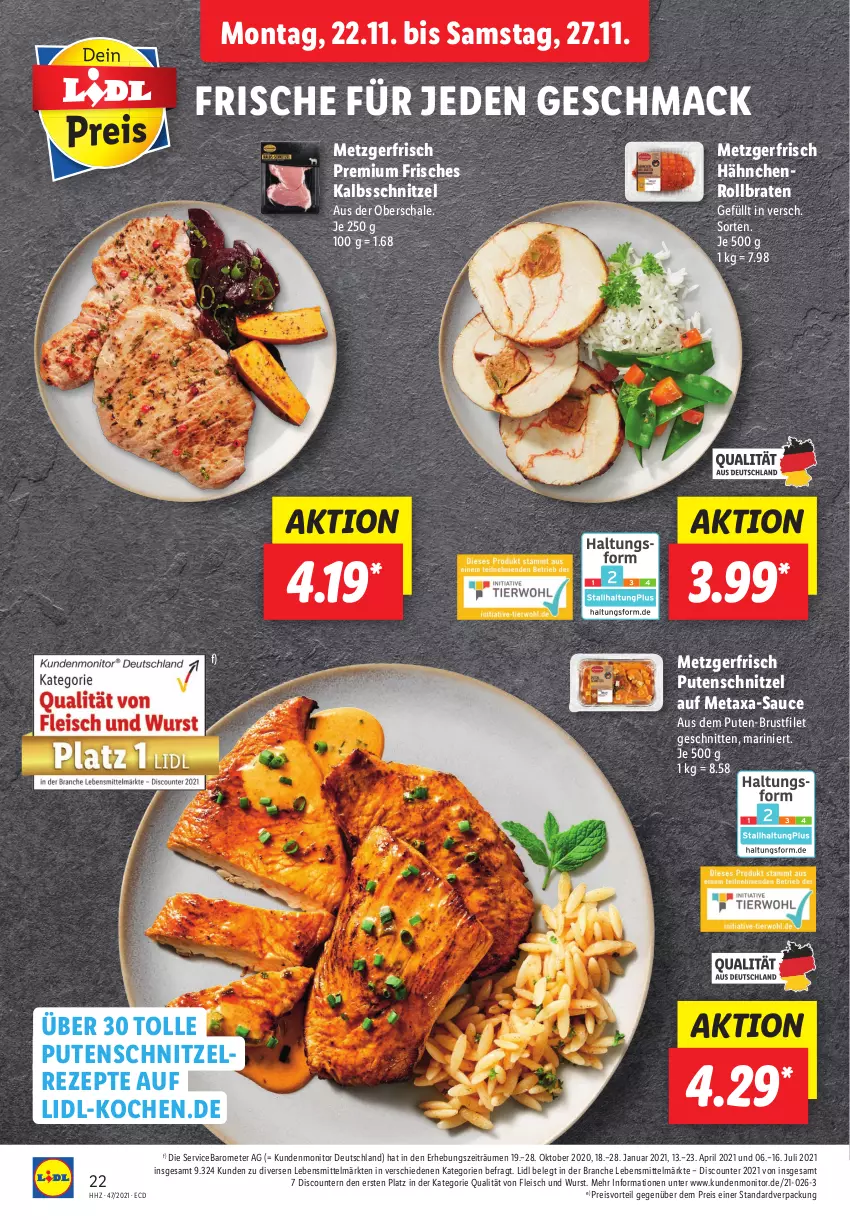 Aktueller Prospekt Lidl - Aktionsprospekt - von 22.11 bis 27.11.2021 - strona 22