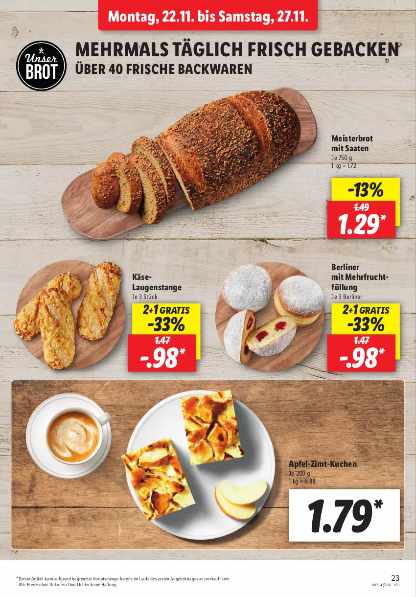 Aktueller Prospekt Lidl - Aktionsprospekt - von 22.11 bis 27.11.2021 - strona 23