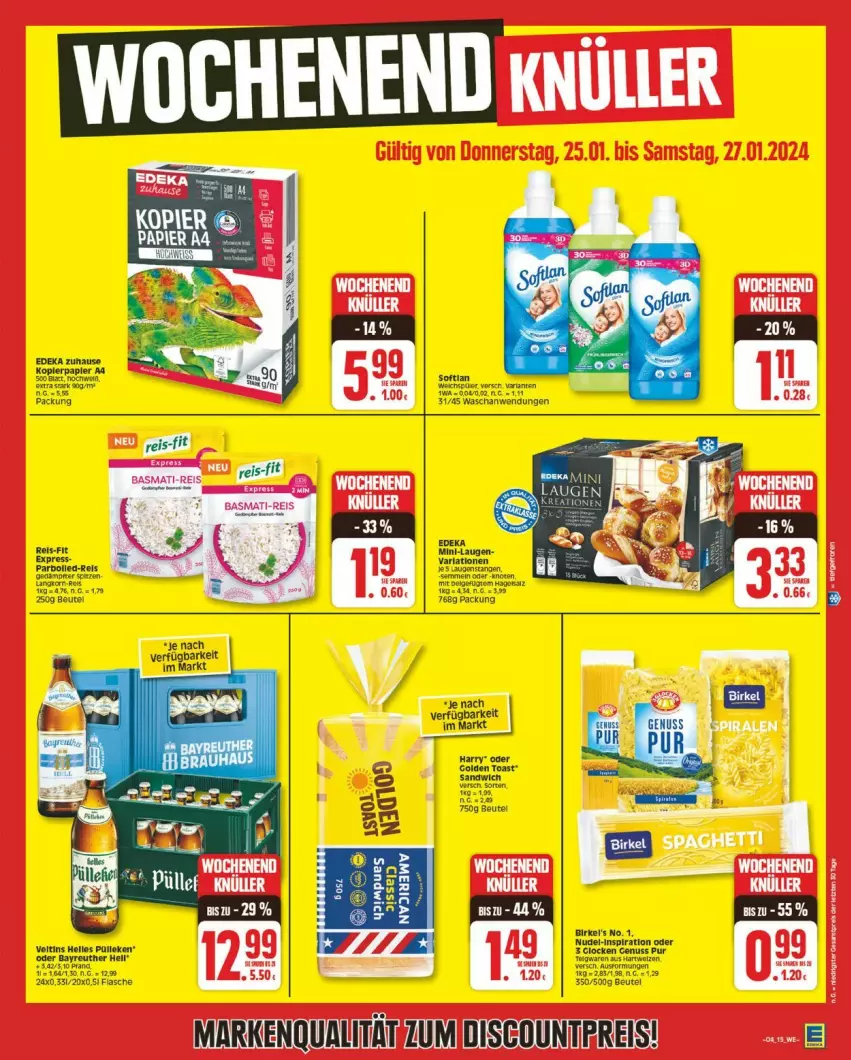 Aktueller Prospekt Edeka - Prospekte - von 22.01 bis 27.01.2024 - strona 15 - produkty: aust, beutel, nuss, teigwaren, Ti, varta