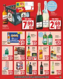 Gazetka promocyjna Edeka - Prospekte - Gazetka - ważna od 27.01 do 27.01.2024 - strona 13 - produkty: bier, discount, drink, Effect, eis, flasche, grevensteiner, holsten, johnnie walker, maybach, oettinger, osborne, Rana, reis, rel, söhnlein, steiner, Tanqueray, Ti, veterano, wein, weine