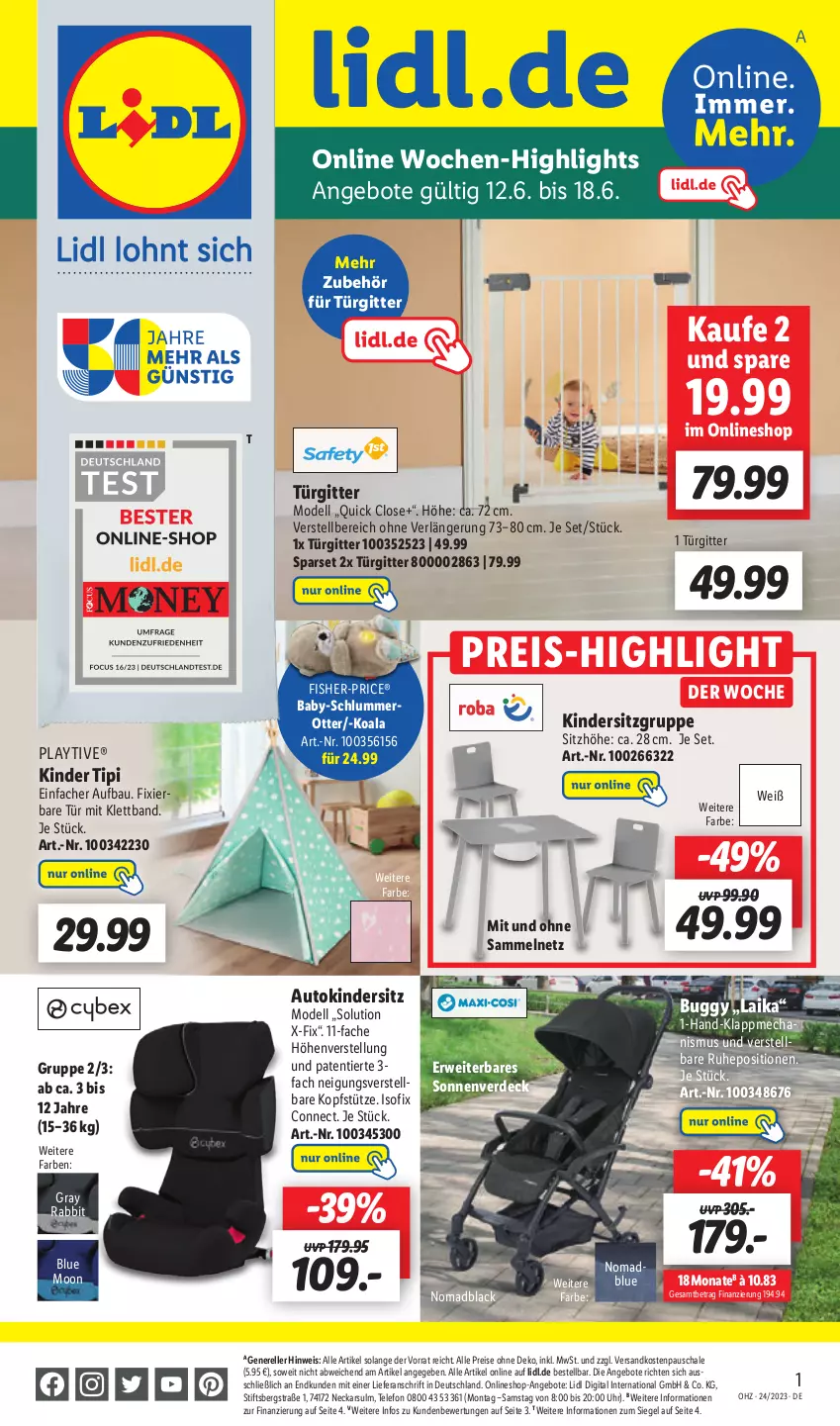 Aktueller Prospekt Lidl - Aktionsprospekt - von 12.06 bis 17.06.2023 - strona 55 - produkty: adblue, angebot, angebote, auto, Bau, Buggy, dell, eis, elle, erde, Kinder, Kindersitz, kopfstütze, lack, Mode, ndk, reis, rel, rwe, Schal, Schale, Sitzhöhe, telefon, Ti, Tipi, uhr