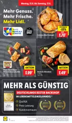 Gazetka promocyjna Lidl - Aktionsprospekt - Gazetka - ważna od 17.06 do 17.06.2023 - strona 10 - produkty: brot, Croissant, eis, Käse, kuchen, lebensmittel, LG, nuss, olive, oliven, Rauch, reis, rhabarber, rosmarin, schinken, Streuselkuchen, Ti