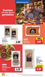Gazetka promocyjna Lidl - Aktionsprospekt - Gazetka - ważna od 17.06 do 17.06.2023 - strona 40 - produkty: angebot, Berger, bratwurst, coupon, eis, gin, grill, Käse, Käsekrainer, Meister, nürnberger, preisvorteil, reis, rostbratwurst, Ti, wurst