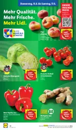 Gazetka promocyjna Lidl - Aktionsprospekt - Gazetka - ważna od 17.06 do 17.06.2023 - strona 48 - produkty: bio, cocktail, cocktails, eis, eisbergsalat, ingwer, ndk, paprika, pfirsich, pfirsiche, plattpfirsiche, Rauch, reis, salat, Schal, Schale, strauchtomaten, Ti, tomate, tomaten